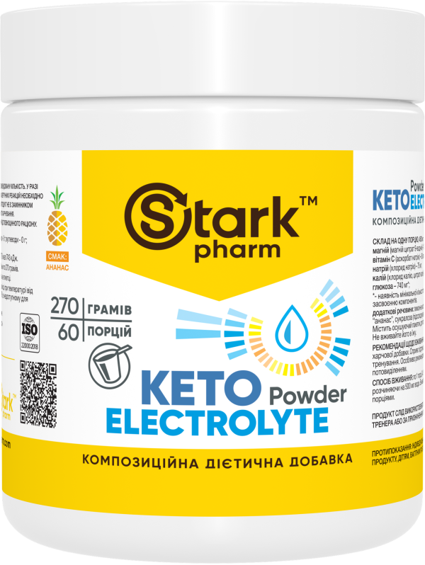 Stark Keto Electrolyte Powder 270 gramow (kompleks elektrolitów do codziennego treningu)