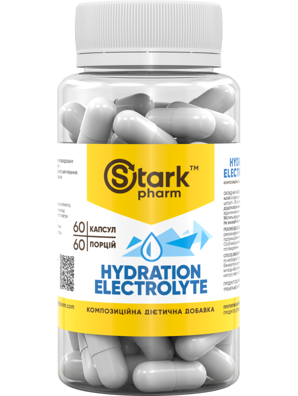Stark Hydration Electrolyte 60 капсул (електроліти для тривалих тренувань)