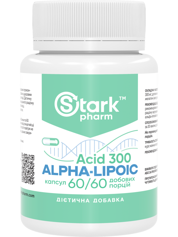 Kwas alfa-liponowy (ALA) Stark 300 mg 60 kapsułek