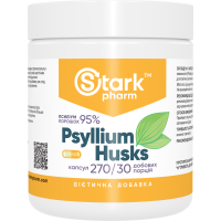 Stark Psyllium Husks 700 мг 270 капсул (клітковина із насіння подорожника, псиліум, пребіотик) Stark Psyllium Husks 700 мг 270 капсул (клітковина із насіння подорожника, псиліум, пребіотик)