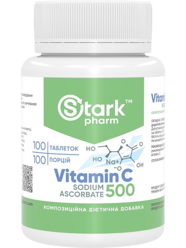 Stark Vitamin C Sodium Ascorbate 500 mg 100 tablets