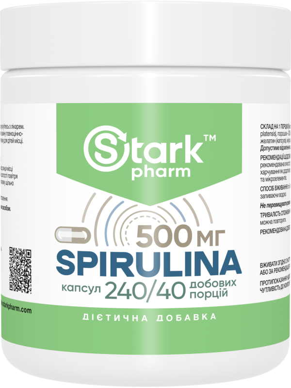 Спіруліна Stark Pharm Stark Spirulina 500 мг 240 капсул