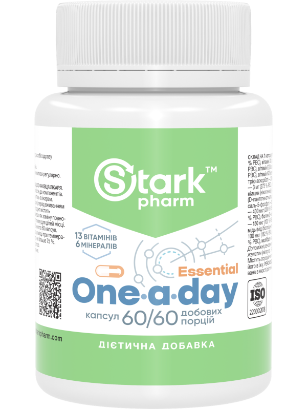 Stark One-a-Day Essential - мультивітамінний комплекс, 60 капсул