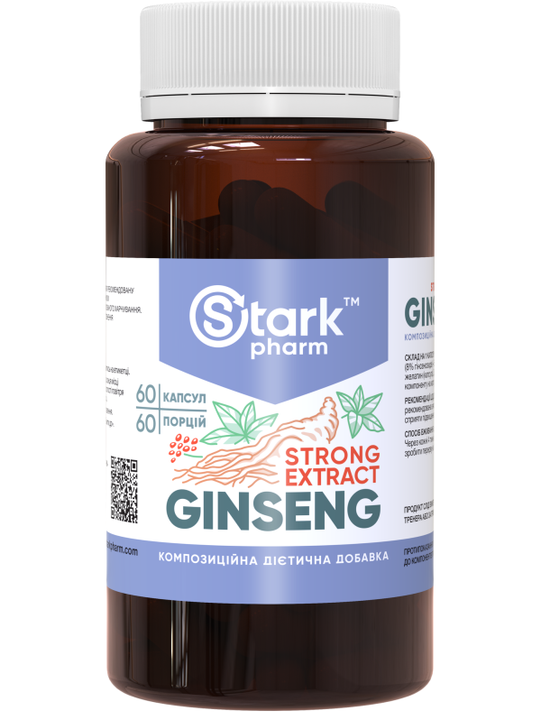 Stark Ginseng Strong Extract 60 капсул (женьшень, адаптоген)
