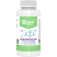 Stark Magnesium Citrate & B6 120 капсул (магній цитрат, вітамін B6)