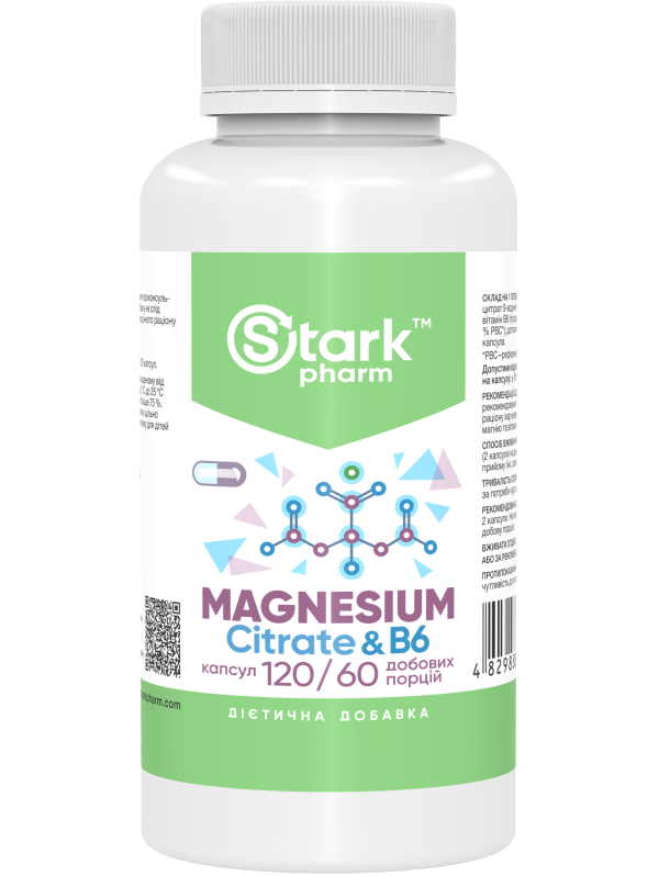 Stark Magnesium Citrate & B6 120 капсул