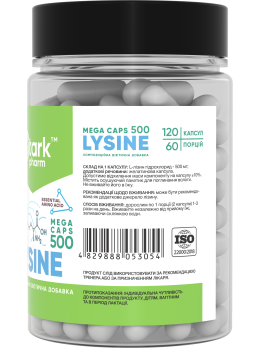 Stark Lysine Mega caps 500 мг 120 капсул