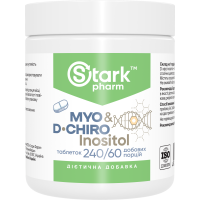 Stark Myo & D-Chiro Inositol 240 таблеток (міо-інозитол, D-хіро-інозитол) Stark Myo & D-Chiro Inositol 240 таблеток (міо-інозитол, D-хіро-інозитол)