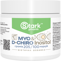 Stark Myo & D-Chiro Inositol 205 грамів / 100 порцій (міо-інозитол, D-хіро-інозитол) Stark Myo & D-Chiro Inositol 205 грамів / 100 порцій (міо-інозитол, D-хіро-інозитол)