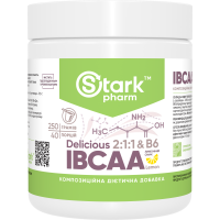 Stark IBCAA 2:1:1 & B6 Delicious (BCAA амінокислоти) Stark IBCAA 2:1:1 & B6 Delicious (BCAA амінокислоти)