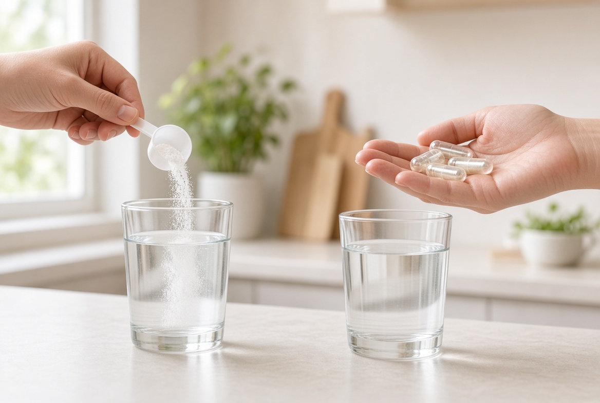 Inositol in powder or capsules — the difference in convenience, dosage, and absorption