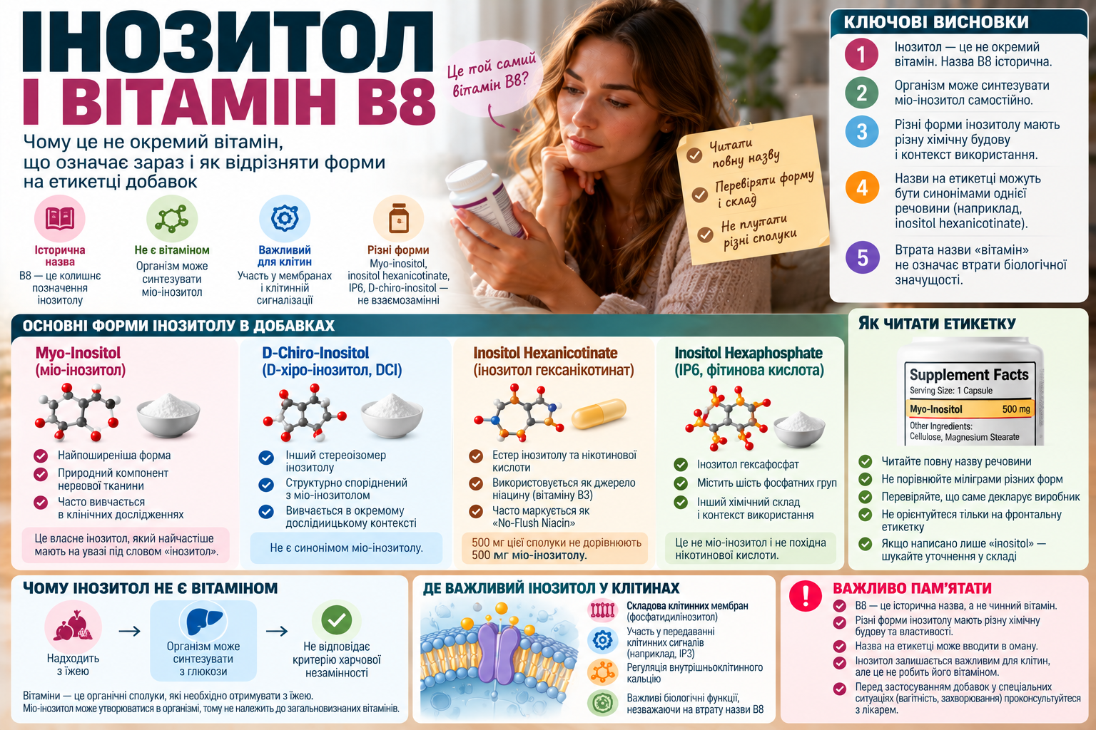 Inositol and vitamin B8 — why the name is outdated and how myo-inositol is classified today