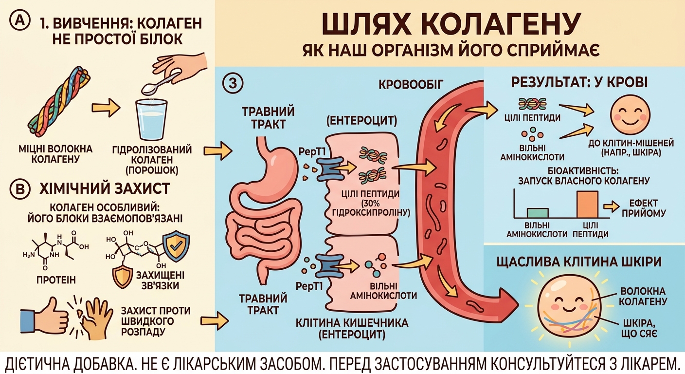 Peptydy kolagenowe Pro-Hyp i Hyp-Gly — wchłanianie hydroksyproliny do krwi