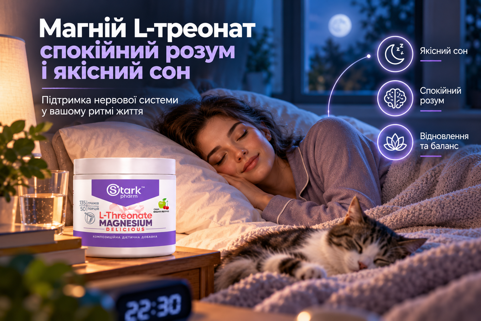Магній L-треонат для сну — результати досліджень, показники Oura Ring та суб’єктивна якість сну