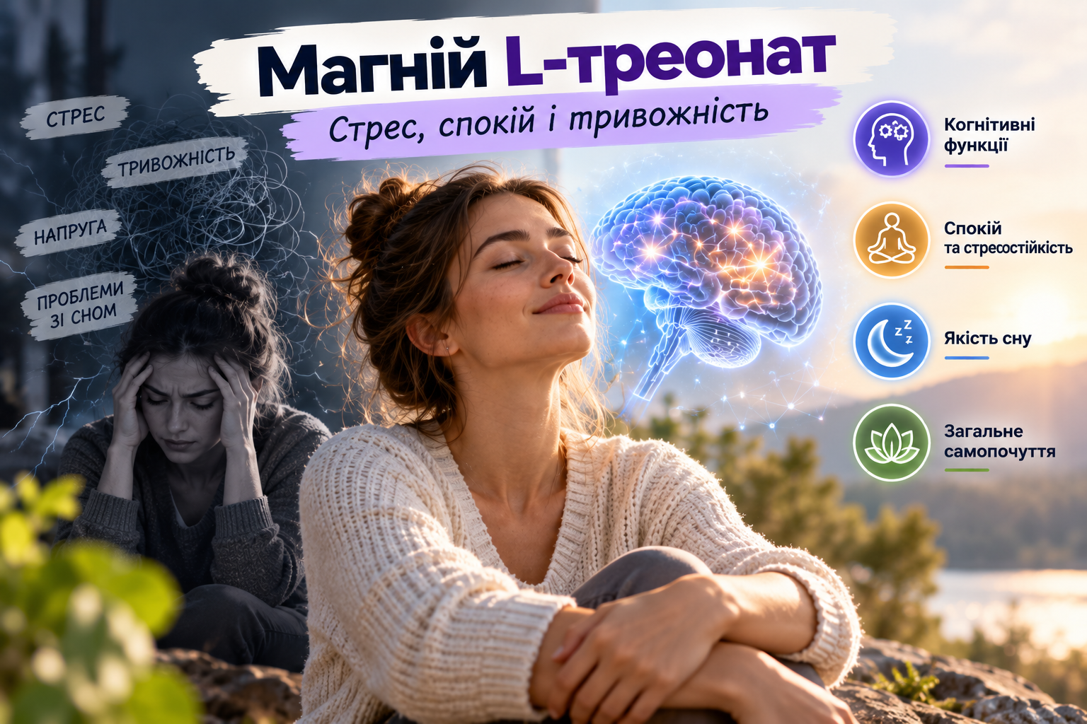 Магний L-треонат и тревожность – показывающие исследование стресса, сна и нервной системы