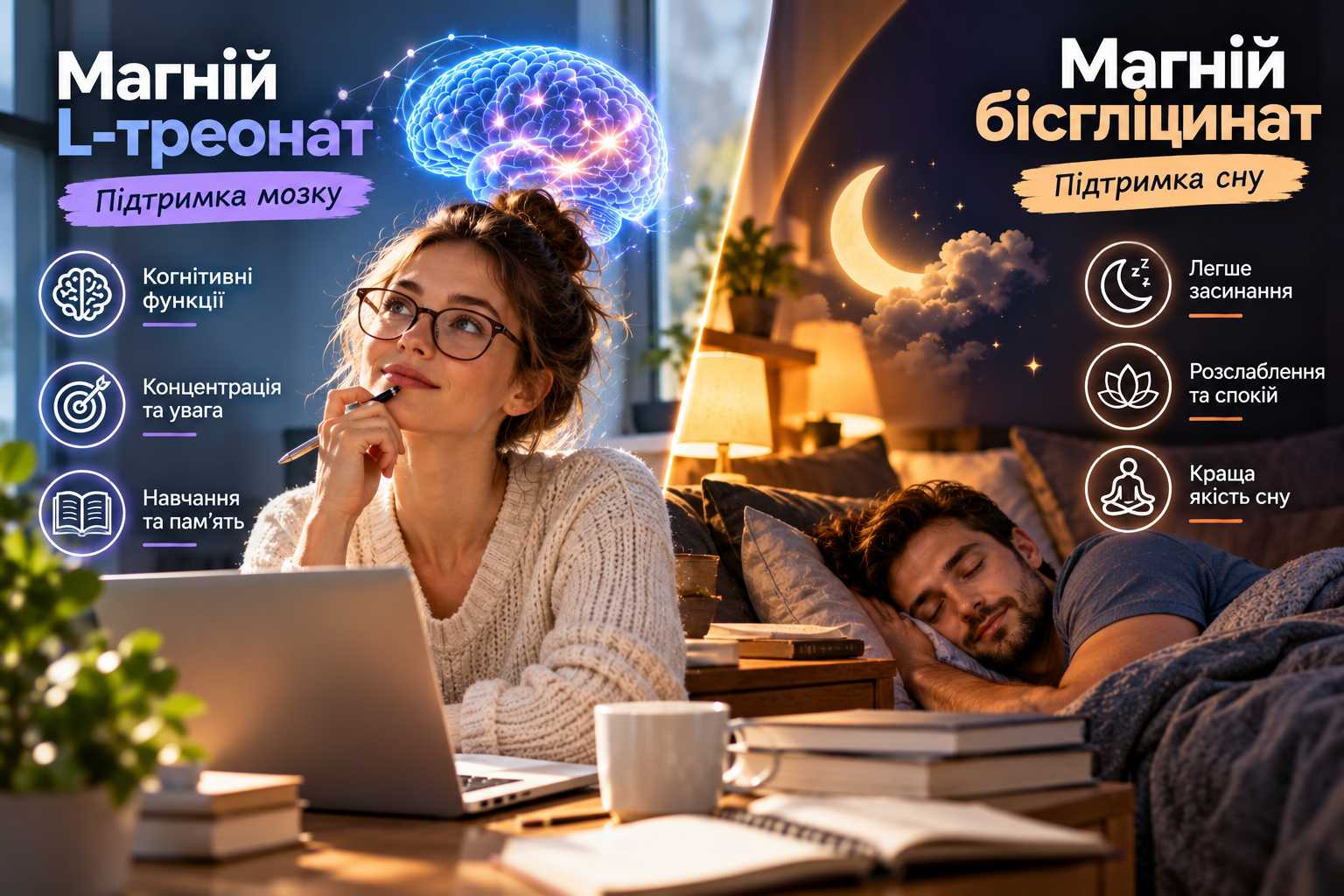 Як вибрати магній L-треонат або бісгліцинат — склад, елементарний магній і доказова база