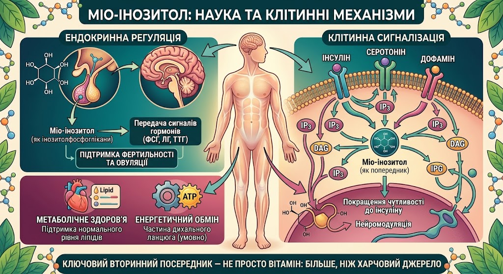 Мио-инозитол в продуктах питания – фрукты, бобовые, зерновые, орехи и собственный синтез в организме