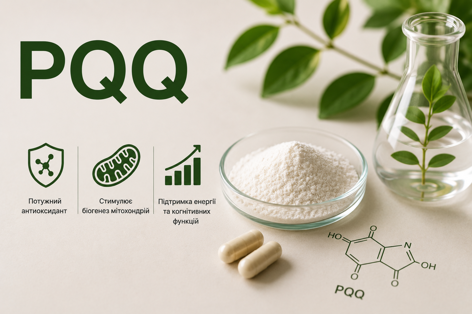PQQ and mitochondria — pyrroloquinoline quinone and mitochondrial biogenesis