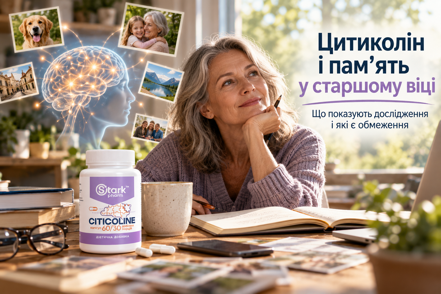 Цитиколін і пам’ять у старшому віці — що показують дослідження у людей після 50 років